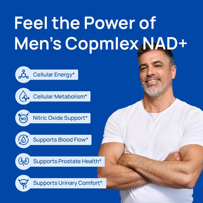 NAD Supplement for Men – Liposomal NAD+ NMN Alternative Nitric Oxide Prostate Health Supplements with Resveratrol, CoQ10, L Citrulline and Lycopene for Anti-Aging & Cellular Energy Support 60 Capsules